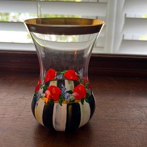 MacKenzie-Childs hand painted bud vase